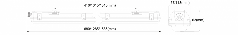 SR WATERPROOF HOUSING méret