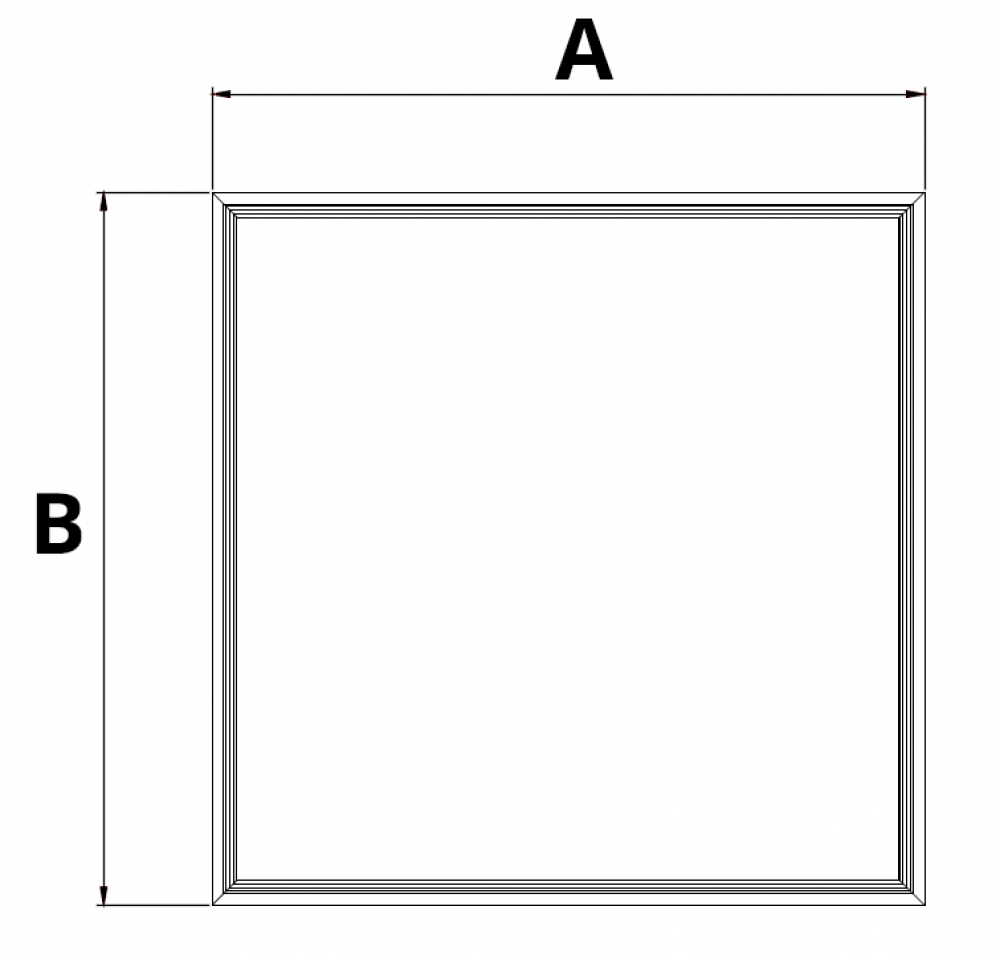 SR LED PANEL 60X60 / 62X62 méret